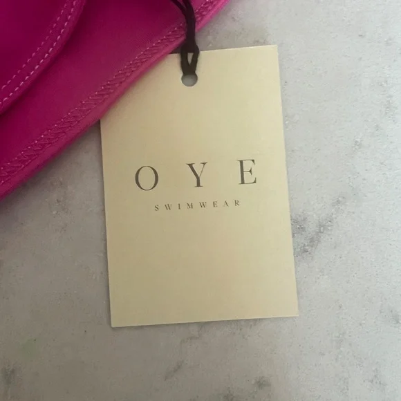 NWT High Waisted Hot Pink Swimsuit - Picture 5 of 6